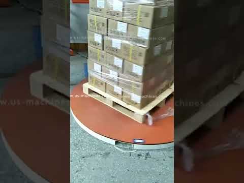 Automatic carton box pallet stretch film wrapping sealing packing machine