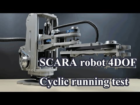 SCARA robot arm 4DOF Cyclic running test | DIY CNC