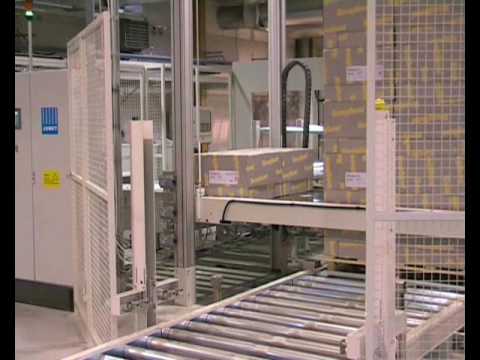 JOMET - Automatic palletizing of insulation panel boxes