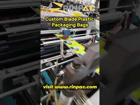 Custsom Blade Plastic Packaging Bags | Recent Bags Making Record | Website: https://rinpac.com