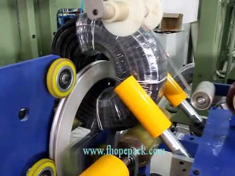 corrugated hose coil film wrapping machine