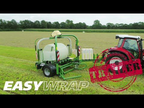 Krone EasyWrap – trailed bale wrapper for professionals (Trailer)