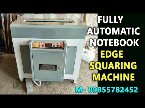 Fully Automatic Notebook Edge Squaring Machine Price In India M- 08360540277