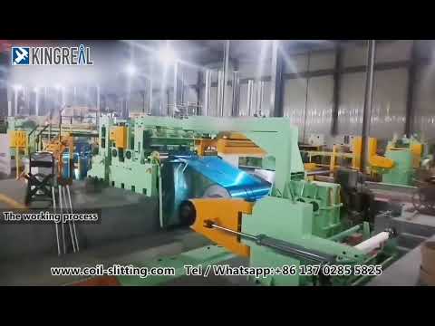 KINGREAL High-Speed Dual-Slitters Metal Coils Slitting Line Machine, Steel Coil Slitting Machine