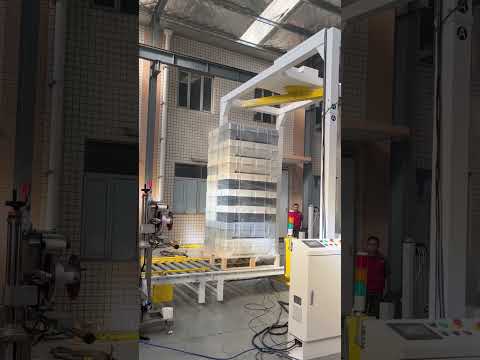 Rotary arm stretch wrapperr /Rotating arm pallet wrapping machine|YUPACK