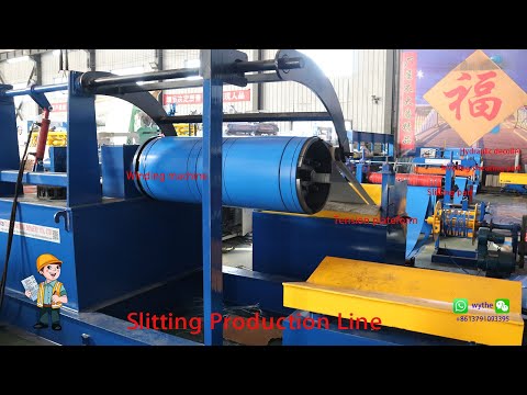 steel coil slitting machine production line