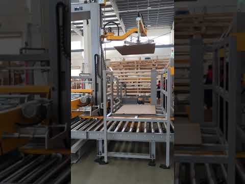 Fully Automatic Low Lever Palletizer ,Tray Adder ,Pallet dispensor and Pallet Wrapping Machine