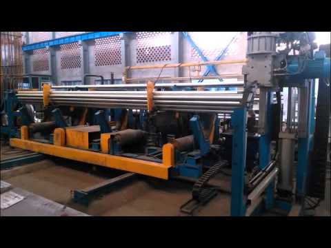 Steel tube packaging line/ steel tube bundling and strapping machine