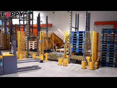 Pallet Changer &quot;V-shape minilogy&quot; (INTEGRATED PALLET STACKERS)