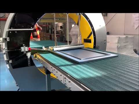 Plasticband ATIS-125 automatic orbital cabinet door stretch wrapping machine