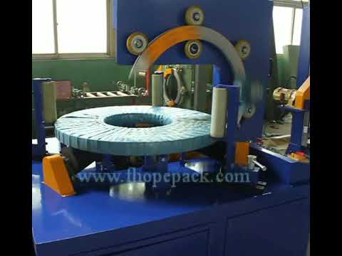 bearing packing machine and copper tube coil wrapping machine