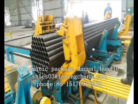 China made Semi automatic ERW API steel pipe package and bundle machine