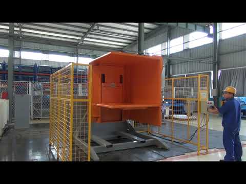 Pallet inverter with Single clamper | Pallet changing machine