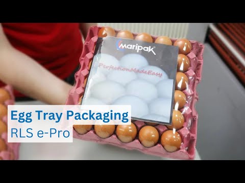 Egg Tray Packaging With RLS e-Pro Full Automatic L-Bar Sealer Shrink Wrapping Machine