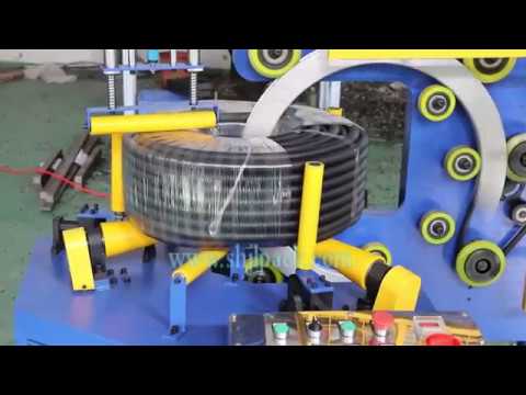 PE corrugated hose wrapping machine, rubber hose packing machine