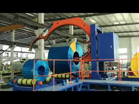 Coil wrapper for steel master coil