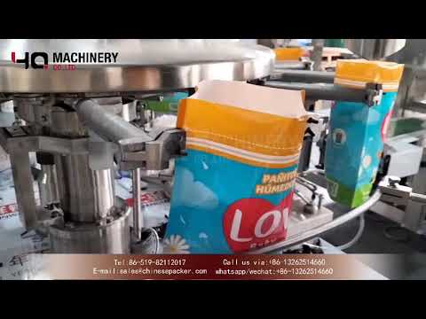 Good price rotary wipe roll bagging machine|YQ machinery automatic pouch filling sealing equipment