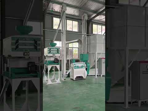 Rice milling line with colour sorter,grader and Bagging machine