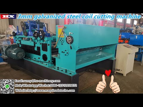 3*1250mm galvanized steel coil cutting machine