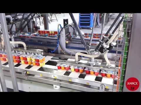 Packaging Line for Yogurts | Machine d&#039;Emballage Yaourt | iXAPACK PACKAGING