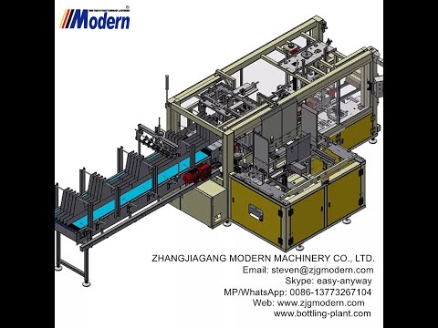 Automatic carton box packing machine | Bottle carton packaging machine