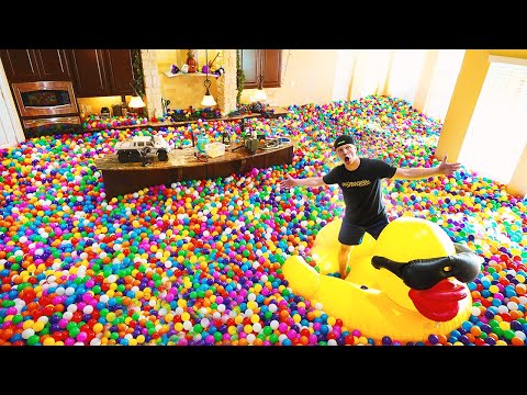 FILLING MY ENTIRE HOUSE WITH PLASTIC BALLS...