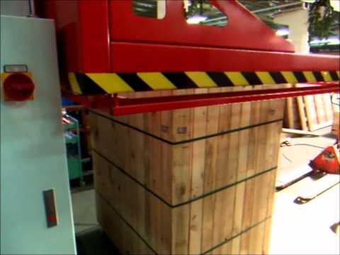 Transpak TP-703H Horizontal Pallet Strapping Machine By Trio Packaging.wmv