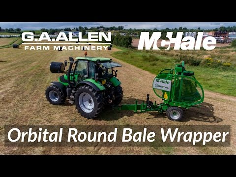 G A Allen McHale Demo Day 2016 McHale Orbital Round Bale Wrapper