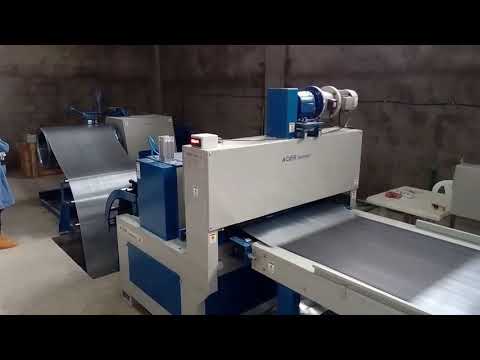 Cut to length line for galvanised sheet cutting from coil.