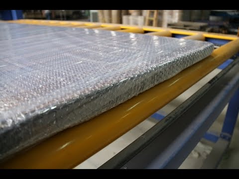 orbital stretch wrapping machine with bubble film covering device