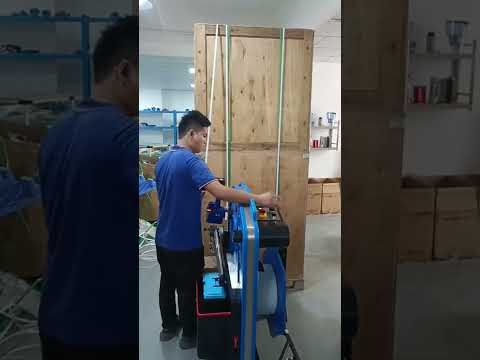 Battery pallet strapping machine ,strap wrapper with PET or PP strap