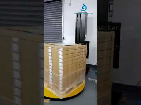 Shipping cargo pallet film wrapping packing machine pallet packing equipment shipment wrapper