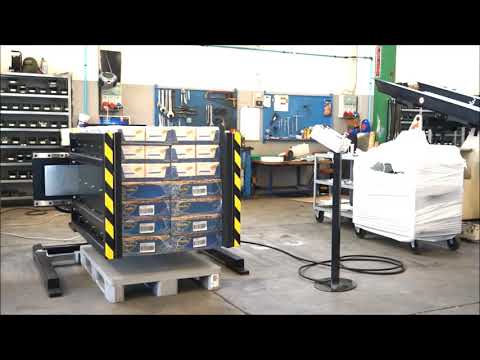 Pallet changer &quot;Side Press&quot; (crackers boxes)