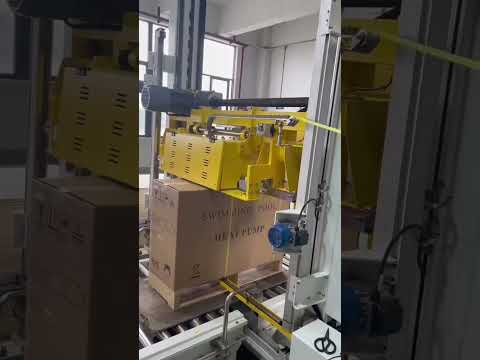 Fully automatic vertical pallet strapping machine,PP pallet strapper ,pallet packing machine