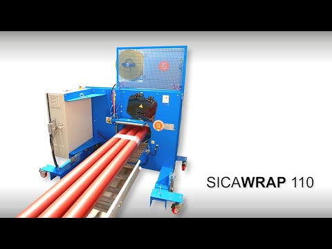 Sica SicaWrap 110 pipe packaging machine with film