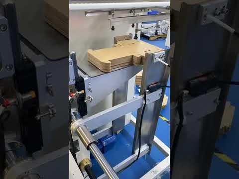 Cardboard Box Small Corrugated Carton Box Making Machine Auto Case Tray Erector Box Folding Machine