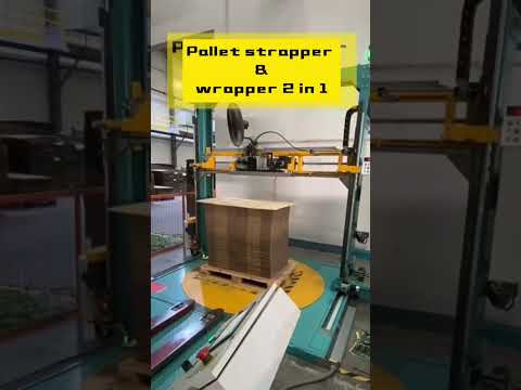 PET Straps Pallet strapping machine +pallet wrapping machine,pallet strapper +stretch film wrapper