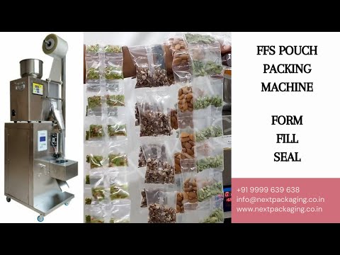 Automatic FFS Pouch Packing Machine | Almond, mukwas, supari, coffee, haldi, elaichi pouch packing