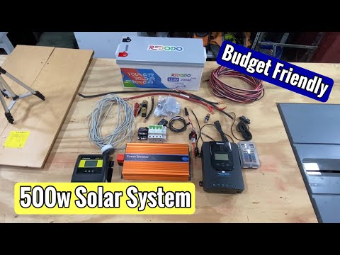 Cheapest DIY Budget Friendly 500w Solar System With Redodo 12v 200Ah Plus Lithium Battery