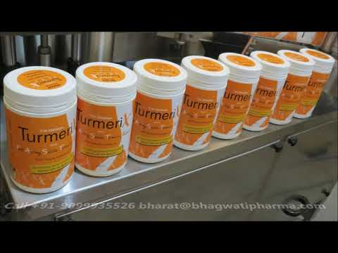 Automatic Spice Powder Turmeric Jar Packaging Line (Filling, Capping and Labelling Machines)