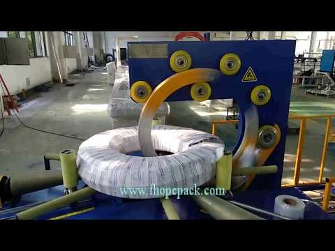 PVC hose packing machine, Flex pipe wrapping machine