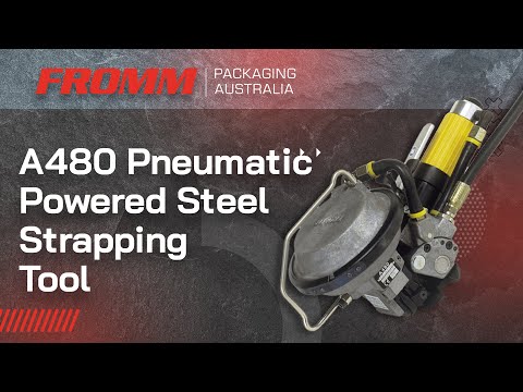 How To Use A480 Pneumatic Powered Steel Strapping Tool (Fast &amp; Easy)