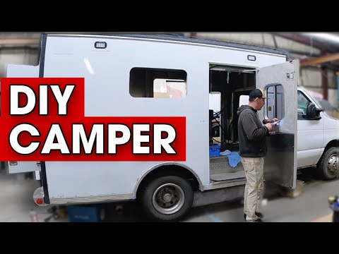 Ambulance Camper RV Conversion | Exterior Prep, Roof Top Ladder + Wrapping The Outside EP3