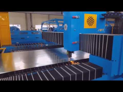 Coil fed Laser cutting line for HVAC ducts and fittings