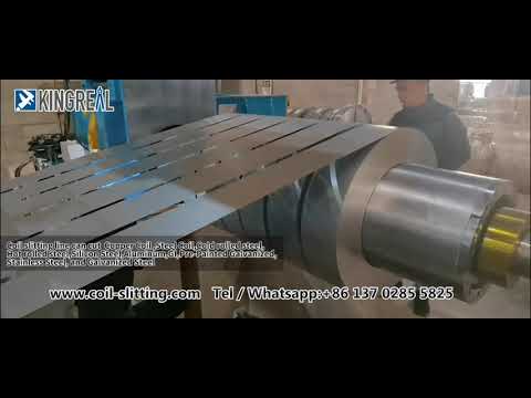 KINGREAL Coil Slitting Line Machine, Stainless Steel Slitting, Aluminum Slitter, Steel Slitter Line