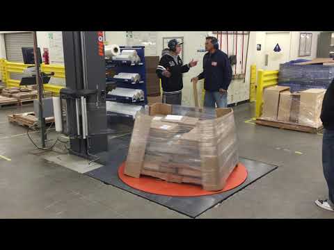 Floor Level Pallet Stretch Wrapper