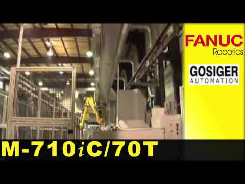 M-710iT Okuma Machine Tool Unload Robot - FANUC Robotics Industrial Automation