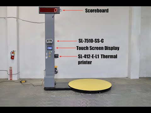 SL-K120 Selleton Wrapping machine with Built-in Scale, Printer, Scoreboard!