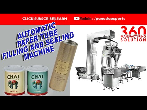 PAPER TUBE FILLING AND SEAMING MACHINE | FULLY AUTOMATIC TURNKEY SNACK FOOD PACKAGING