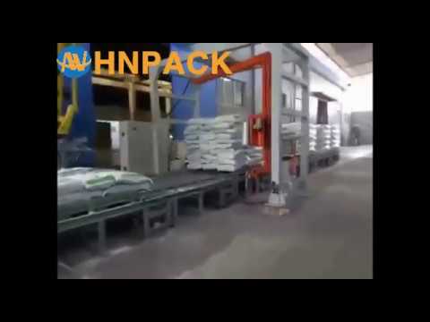 Hennopack rotary arm pallet stretch wrapper for Titanium powder bag stretch film wrapping